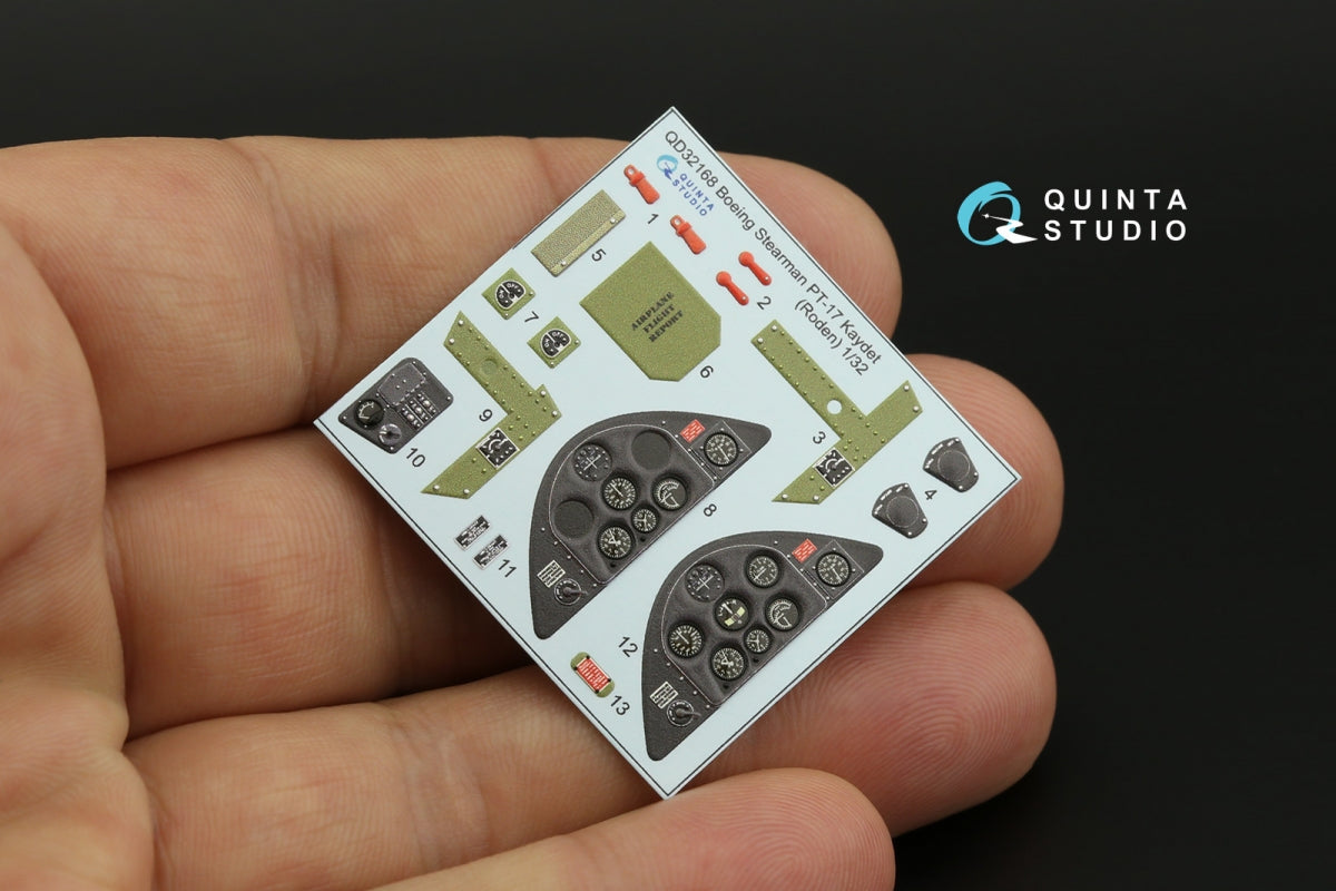 Quinta Studio QD32168 Pt-17 Kaydet 3D-Printed colored Interior on decal paper (Roden) 1/32 – image 3