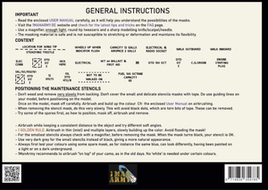 Pochoirs d&amp;#39;entretien pour Spitfire Mk I/II 1 Man Army 48GEN300, échelle 1/48 – image 2