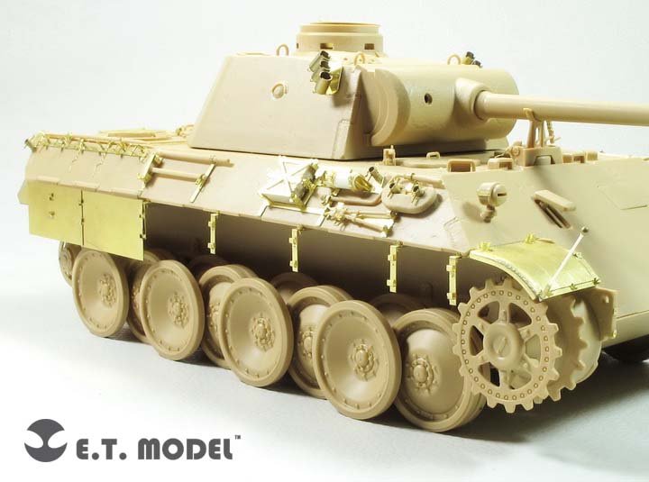 E.T. Model EA35-114 WWII German Panther D Fender &amp;amp; Side Skirts For TAMIYA Kit 1/35 – immagine 3