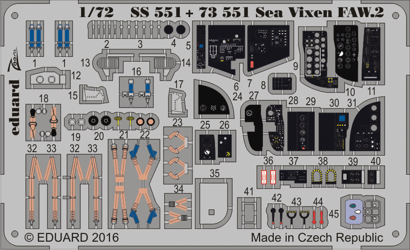 Eduard SS551 Sea Vixen FAW.2 CYBER HOBBY 1/72