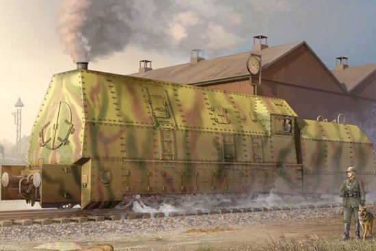 Trumpeter 00219 German Panzerlok BR57 Armoured Locomotive 1/35