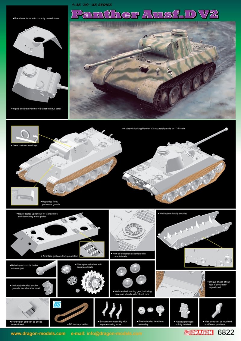 Dragon 6822 Panther Ausf. D V2 – imagen 2