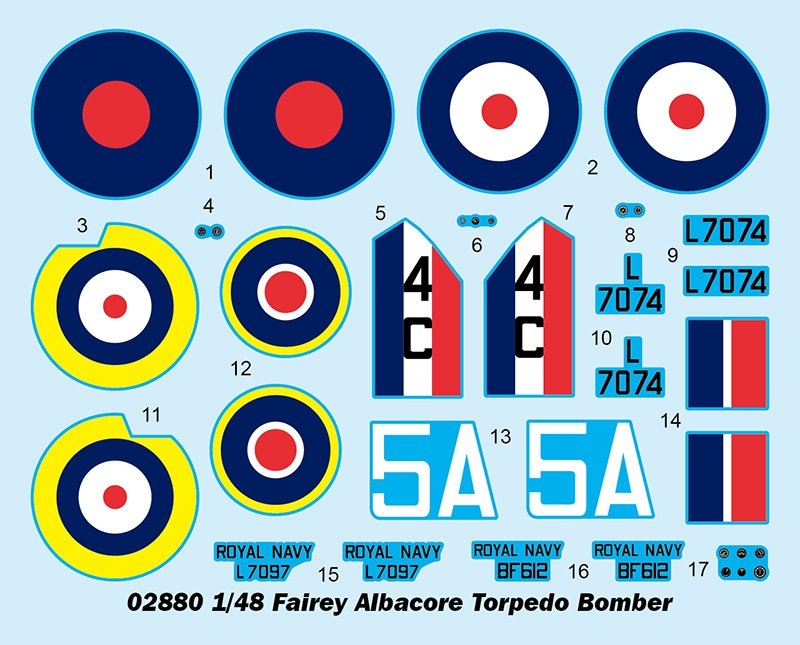 Trumpeter 02880 Fairey Albacore Torpedo Bomber 1/48 – imagen 5