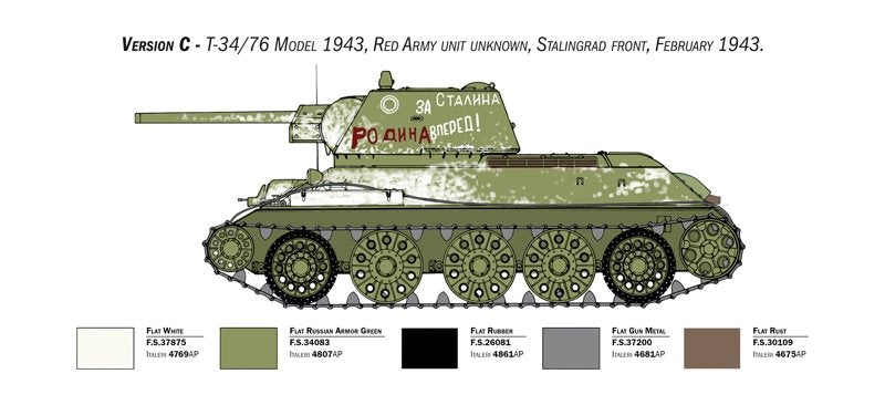 Italeri 6570 T-34/76 mod. 1943 1/35 – image 7