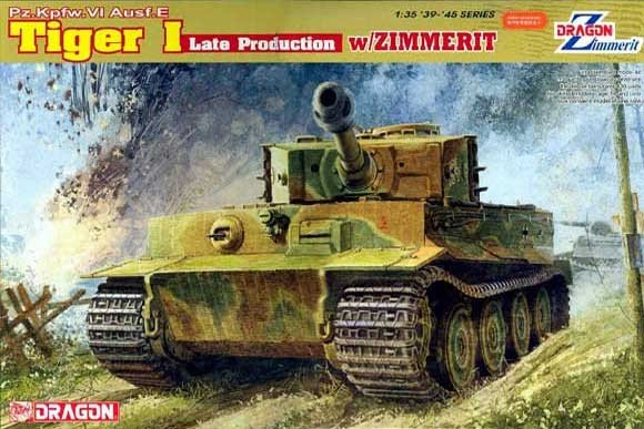 Dragon 6383 Tiger I Production tardive avec zimmerit (1/35)