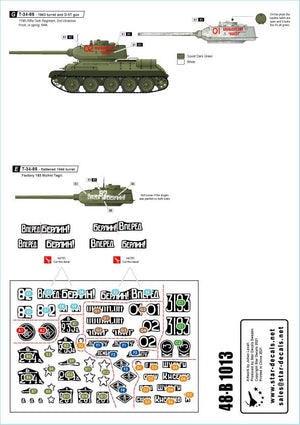 Star Decals 48-B1013 T-34-85 Red Army 1/48 – zdjęcie 2
