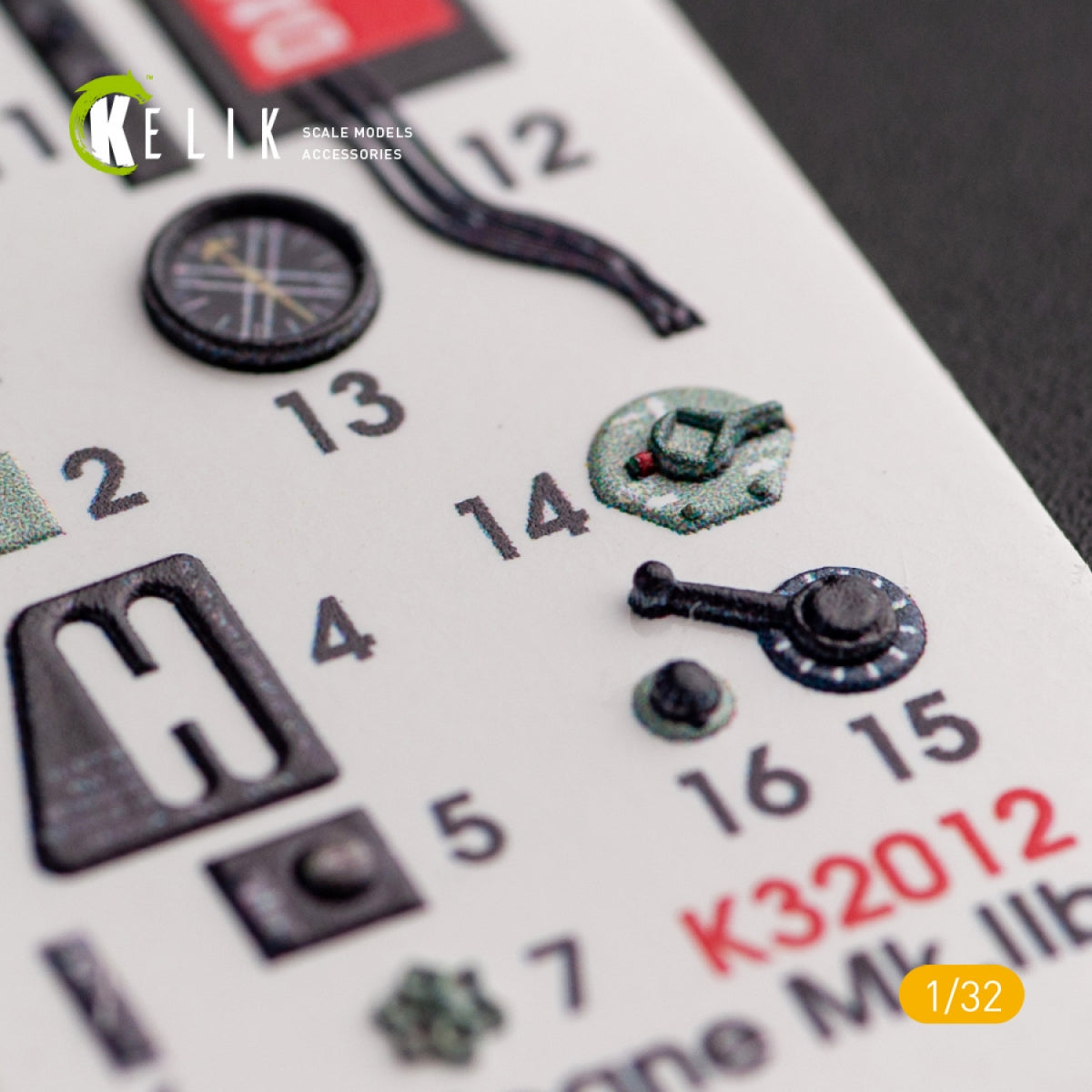 KELIK K32012 HAWKER HURRICANE MK.IIB - INTERIOR 3D DECAL FOR REVELL KIT 1/32 – immagine 6