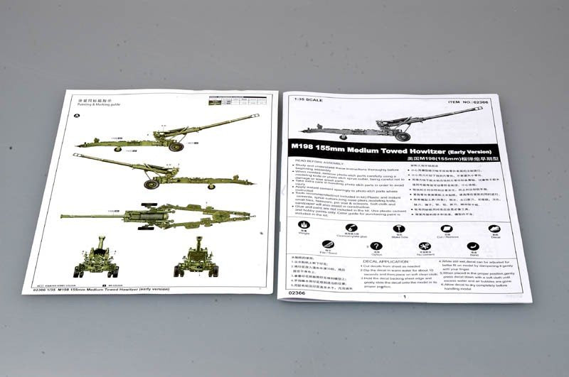 Trumpeter 02306 M198 155mm Medium Towed Howitzer (early version) 1/35 – imagen 9