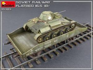 MiniArt 35303 Soviet Railway Flatbed 16,5-18t 1/35 – immagine 12