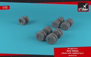 Armory Models AW72419 AVRO Vulcan wheels w/ weighted tires 1/72 – Bild 3