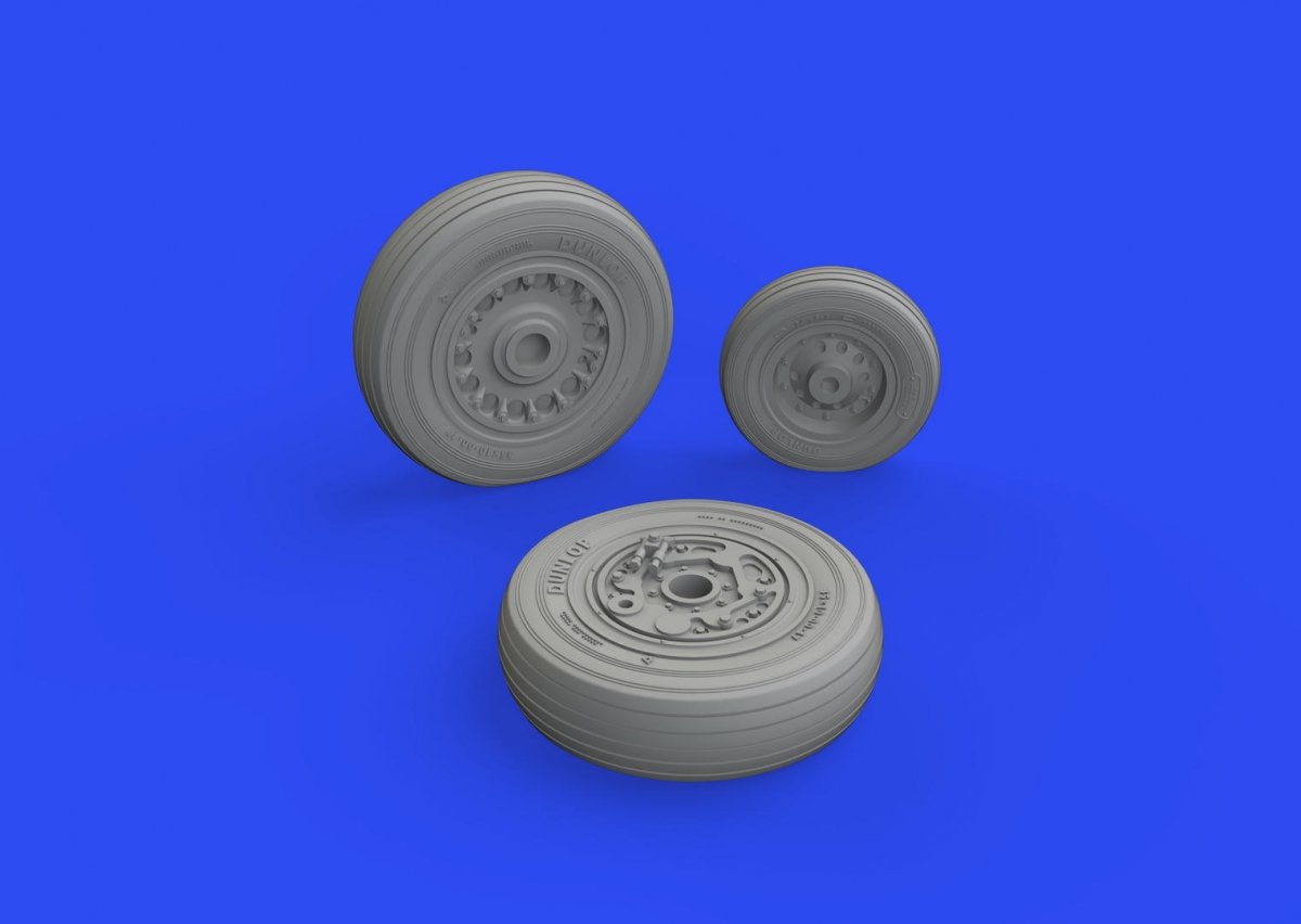 Eduard 648814 Buccaneer S.2C/ D wheels AIRFIX 1/48 – immagine 3