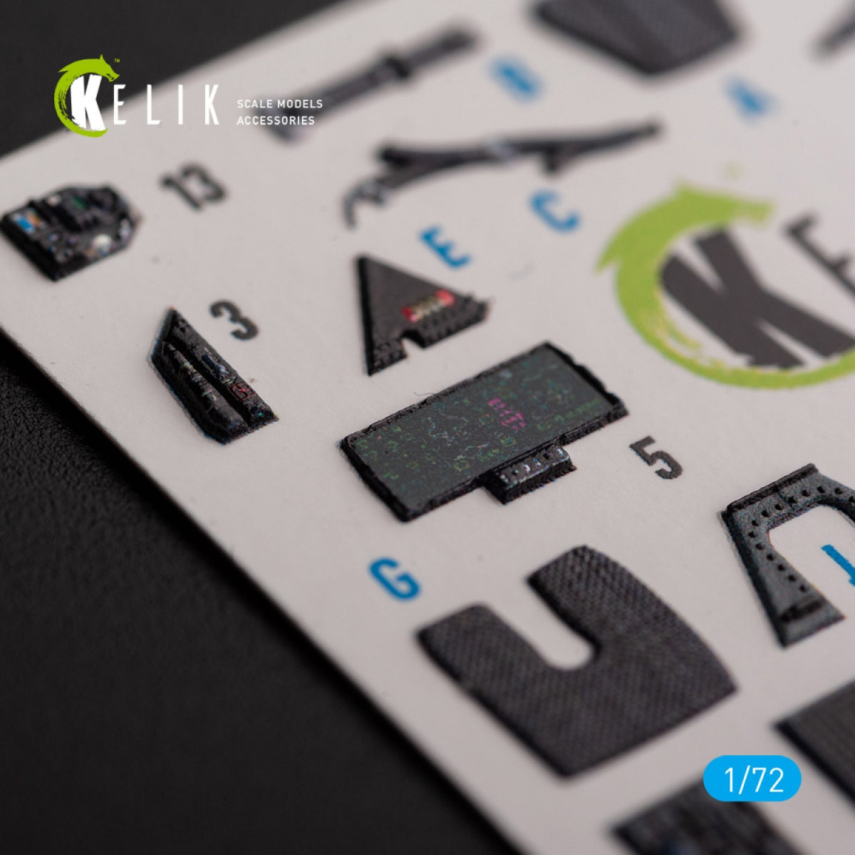 KELIK K72141 F-35B - interior 3D decals for Tamiya kit 1/72 – image 3