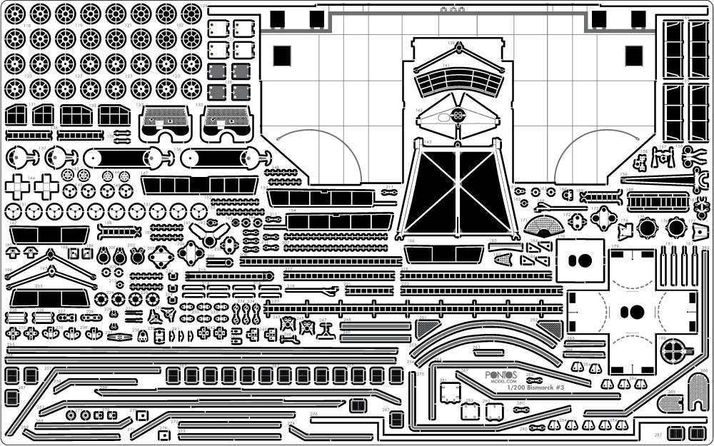 Pontos 23001F2 BISMARCK 1941 Detail Up Set Basic Ver.2 1/200 – image 4