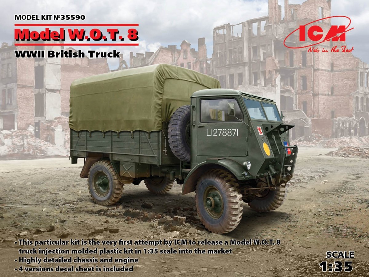 ICM 35590 Modèle WOT 8, Camion britannique de la Seconde Guerre mondiale 1/35