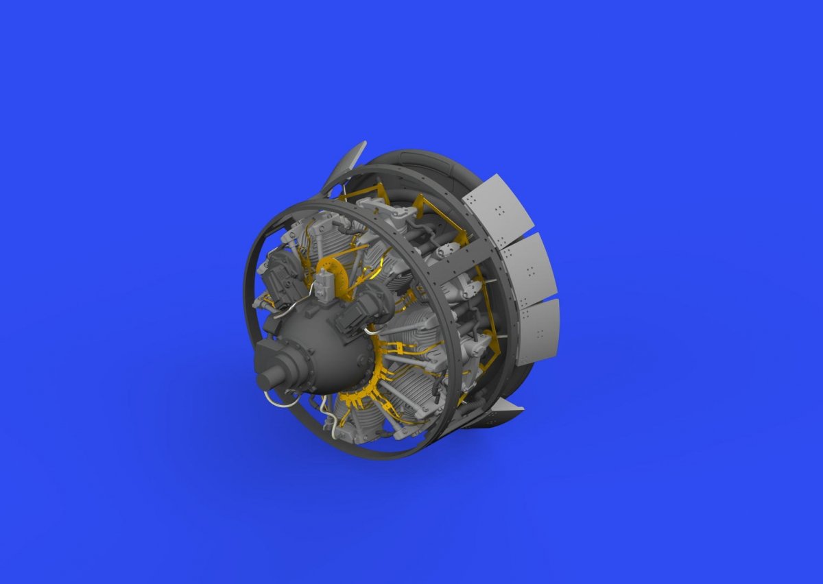 Eduard 648828 F4F-4 engine PRINT EDUARD 1/48 – immagine 2
