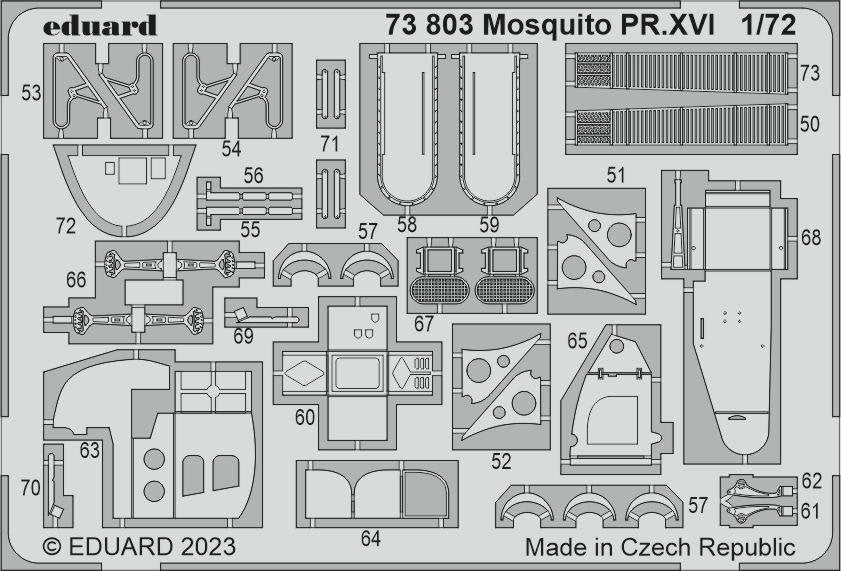 Eduard 73803 Mosquito PR. XVI AIRFIX 1/72 – zdjęcie 2