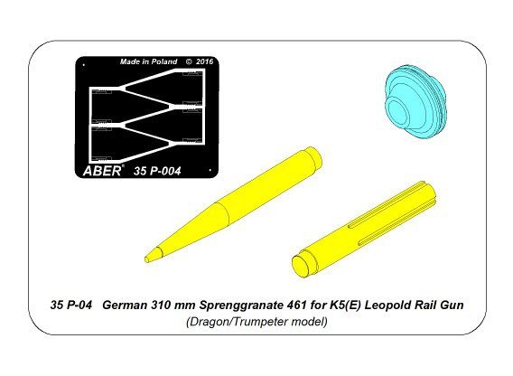Aber 35P-04, lance-grenades allemand de 310 mm, référence 4861, pour canon à rails K5(E) Leopold – image 8