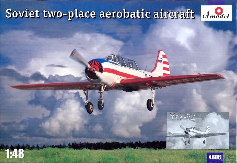 A-Model 04806 YAK-52 Soviet two-place aerobatic aircraft 1/48