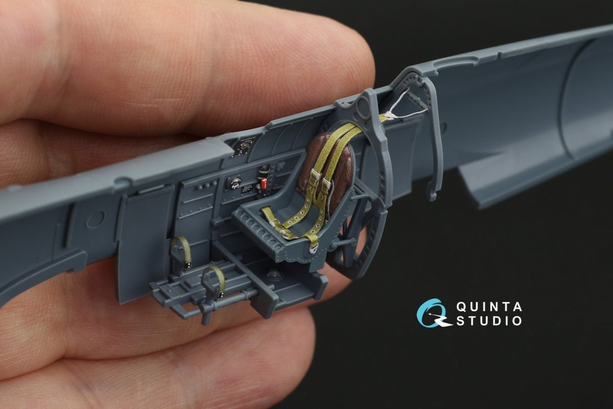 Quinta Studio QD48133 Spitfire Mk.I 3D-Printed &amp;amp; coloured Interior on decal paper (Eduard) 1/48 – zdjęcie 3