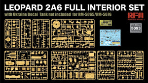 Rye Field Model 5093 LEOPARD 2A6 FULL INTERIOR SET 1/35 – immagine 4