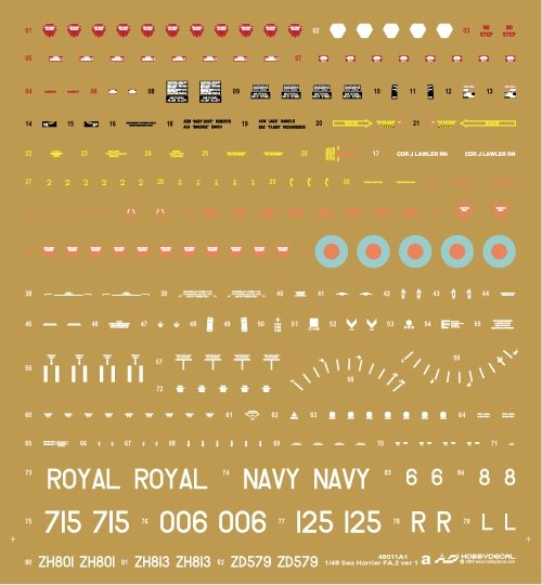 HobbyDecal AL48011V1 Sea Harrier FA.2 1/48 – Bild 4