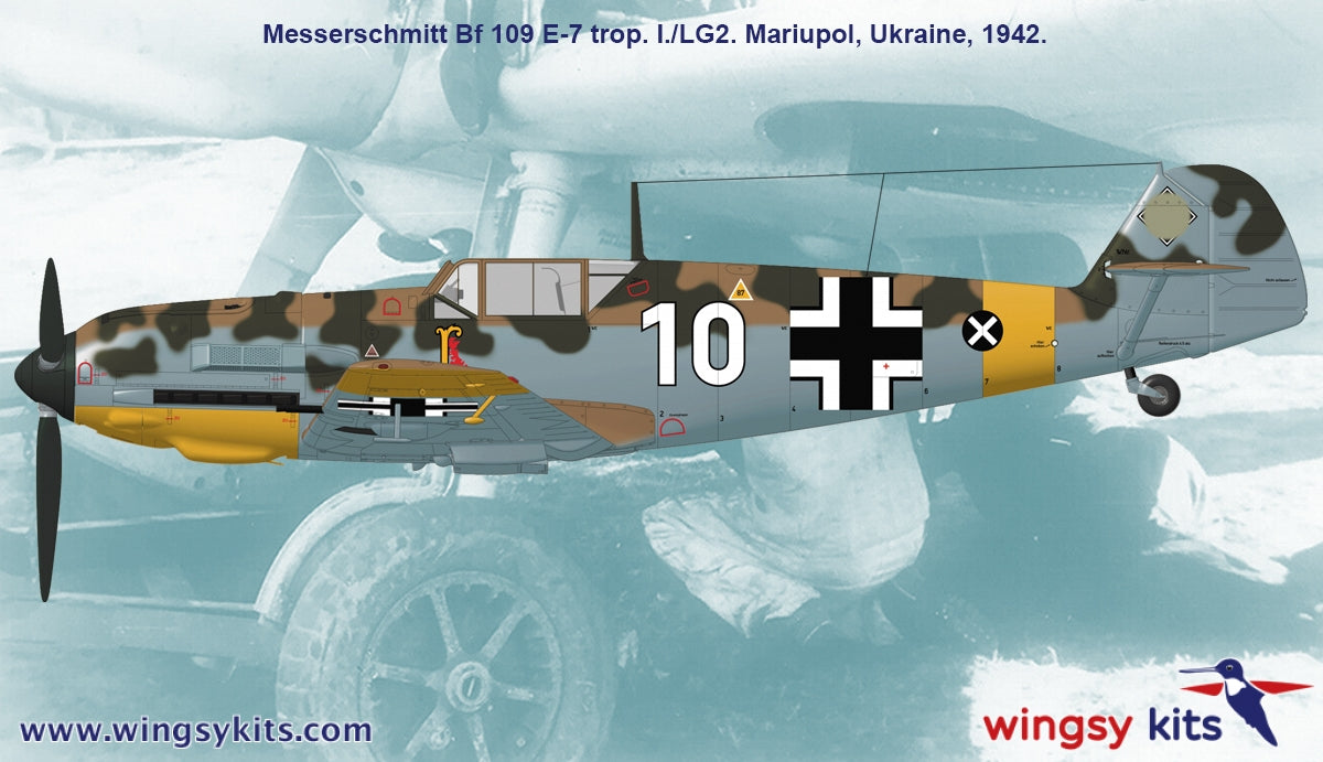 Wingsy Kits D5-11 German WWII Fighter MESSERSCHMITT Bf 109 E-7 1/48 – Bild 6