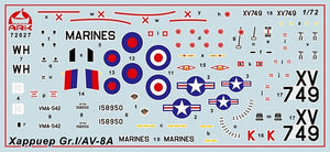 Ark Models 72027 Hawker Siddeley Harrier GR.1 British V/STOL attack aircraft 1/72 – immagine 2