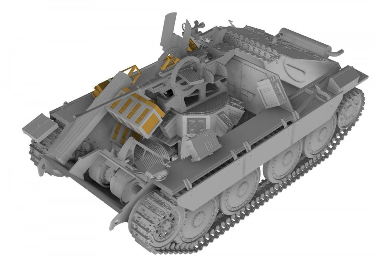 Thunder Model 35105B Bergepanzer Hetzer avec Flak de 2 cm, édition bonus de production tardive, échelle 1/35 – image 4