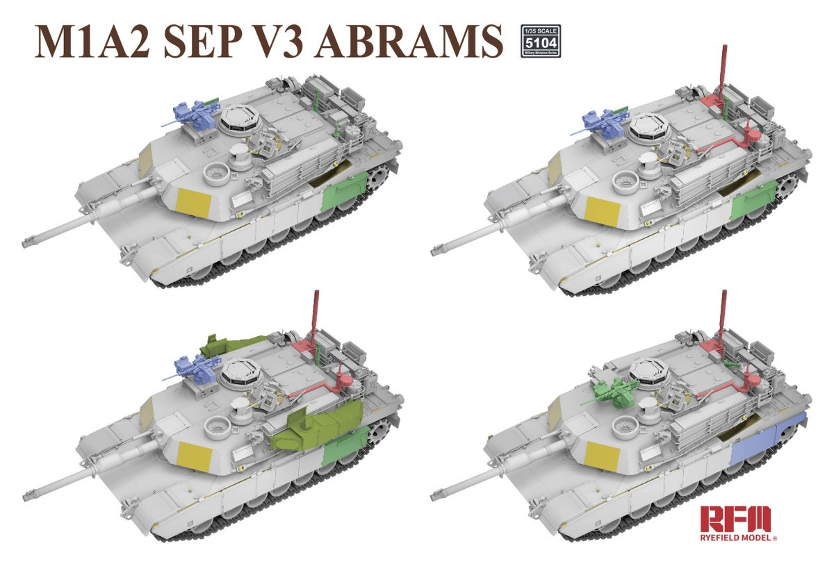 Rye Field Model 5104 M1A2 SEP V3 Abrams 1/35 – Bild 4