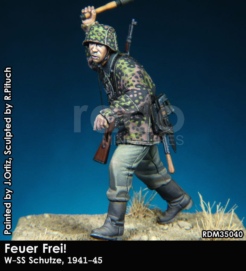 RADO Miniatures RDM35040 Feuer Frei W-SS Schutze w/Kar98k 1941-45 1/35 – zdjęcie 2