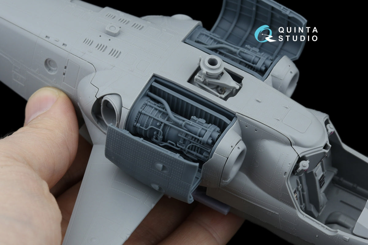 Quinta Studio QT48082 Ka-52/Ка-52М Engine with bay and cover, starboard (Zvezda/Quinta) 1/48