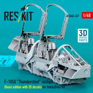 RESKIT RSU48-0337 F-105G &amp;quot;Thunderchief&amp;quot; cockpit (Basic edition with 3D decals) for HobbyBoss kit (3D Printed) 1/48 – Bild 2