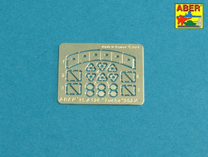 Aber 35A128 Soviet smoke Discharges system for BMP-1 902V “Tucha” with rack 1/35 – immagine 3