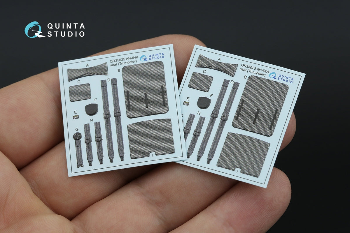 Quinta Studio QD35132 AH-64A 3D-Printed coloured Interior on decal paper (Trumpeter) 1/35 – Bild 4