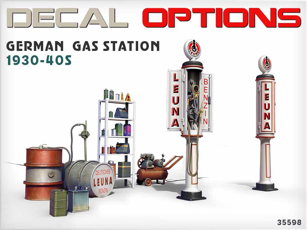 MiniArt 35598 GERMAN GAS STATION 1930-40s 1/35 – zdjęcie 4