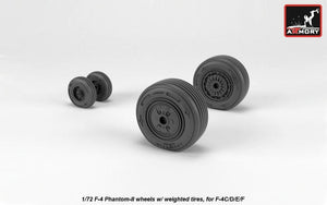 Armory Models AW72329 F-4 Phantom-II wheels w/ weighted tires, mid 1/72 – Bild 3