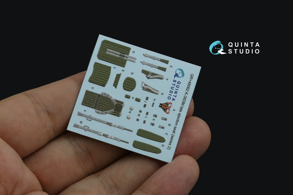 Quinta Studio QR+48062 K-36DM Series2 (late) ejection seat (for MiG-29, MiG-31, Su-27, Su-33, Su-34 aircraft since 2008) (All kits) 1/48 – Bild 4