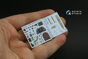 Quinta Studio QD48136 Spitfire Mk.V 3D-Printed &amp;amp; coloured Interior on decal paper (Tamiya) 1/48 – immagine 2
