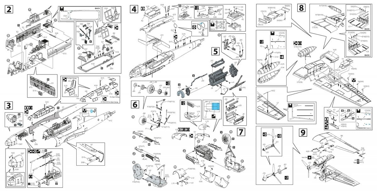 Hobby 2000 32008 Messerschmitt Bf 110 E ( Dragon + Cartograf + Mask ) 1/32 – immagine 3