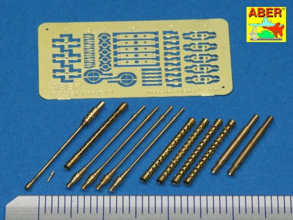 Aber A32110 Armament for German fighter Me 110 C/D 1/32 – immagine 2