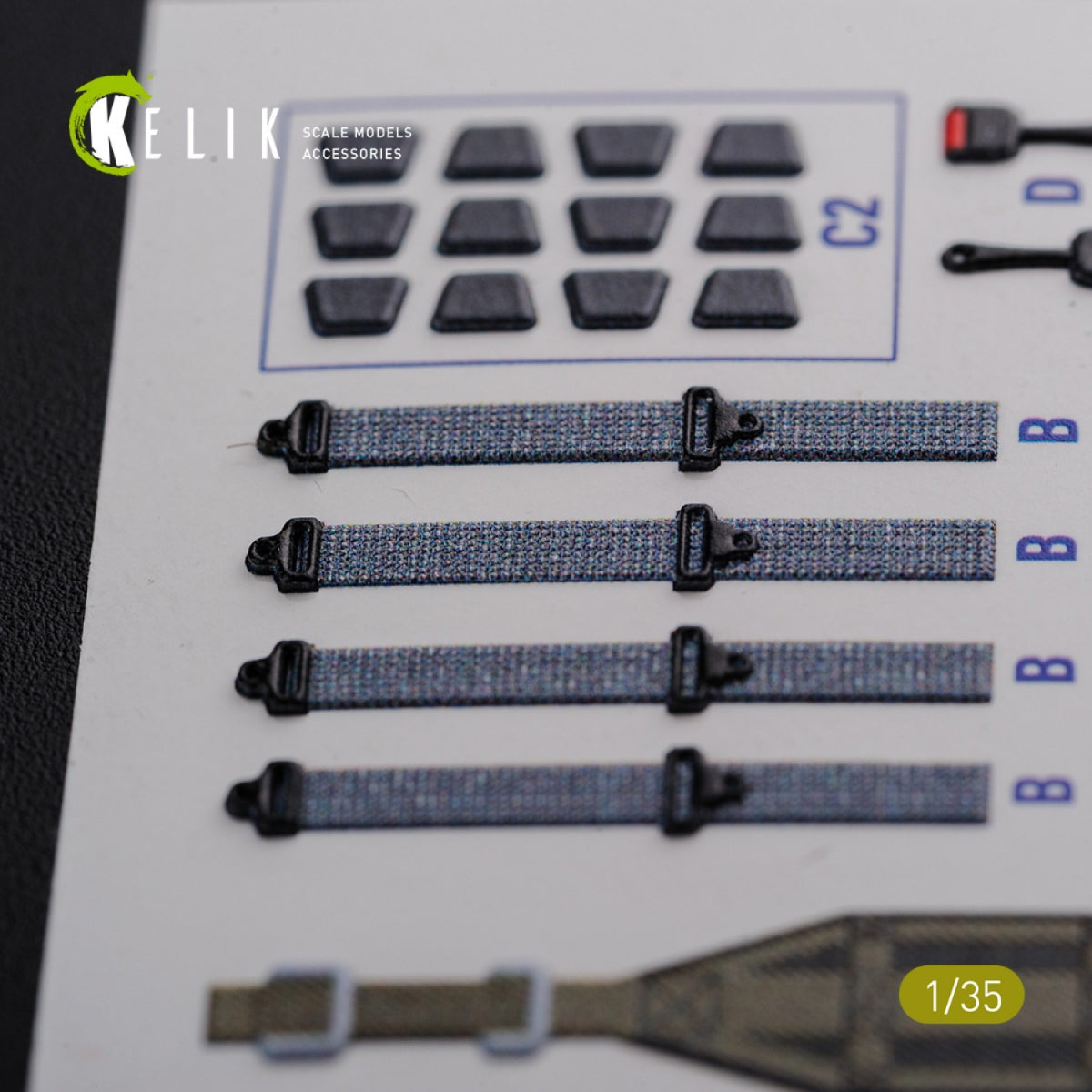 KELIK K35024 HUMVEE HMMWV M1036 avec TOW, version désert, décalcomanies 3D pour intérieur de maquette Italeri au 1/35 – image 5