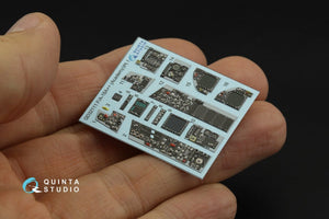 Quinta Studio QD32111 F/A-18A++ 3D-Printed &amp;amp; coloured Interior on decal paper (Academy) 1/32 – immagine 6