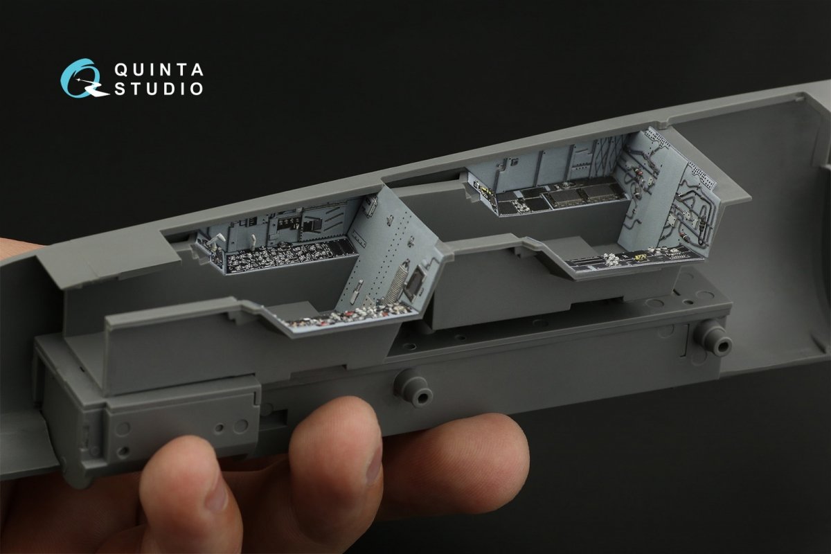 Quinta Studio QD32131 F/A-18D Early 3D-Printed &amp;amp; coloured Interior on decal paper (Academy) 1/32 – immagine 8