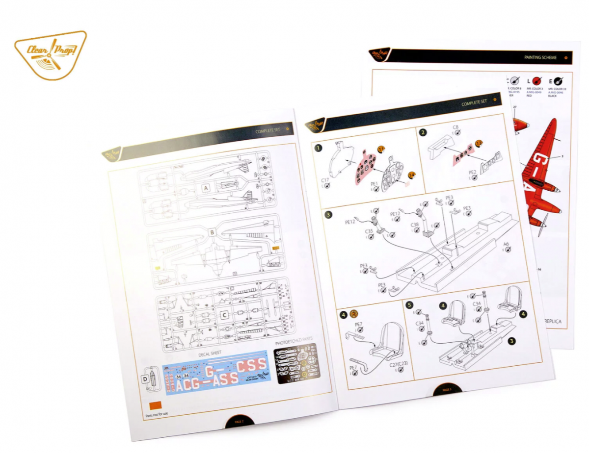 Clear Prop! CP72019 DH.88 COMET ADVANCED KIT 1/72 – imagen 14
