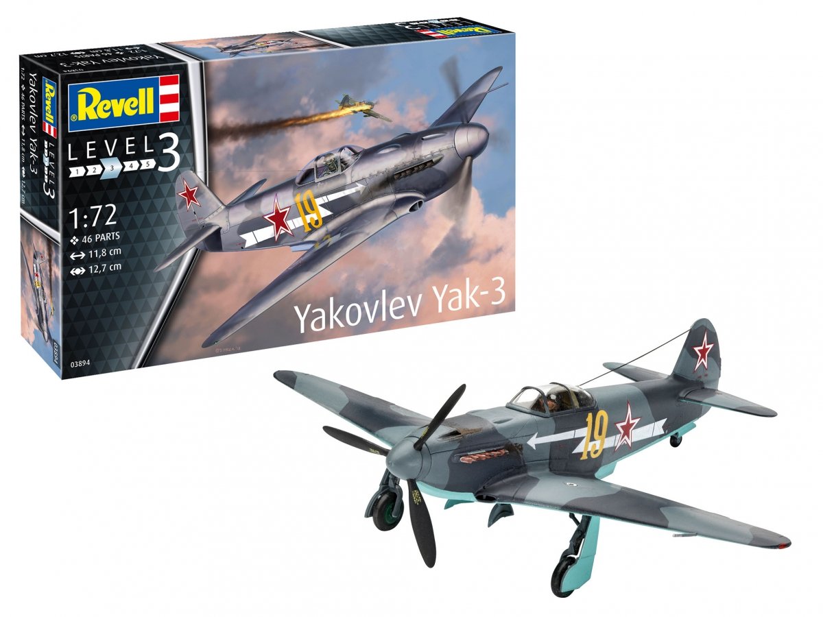 Revell 63894 Yakovlev Yak-3 Zestaw modelarski z akcesoriami 1/72 – immagine 2