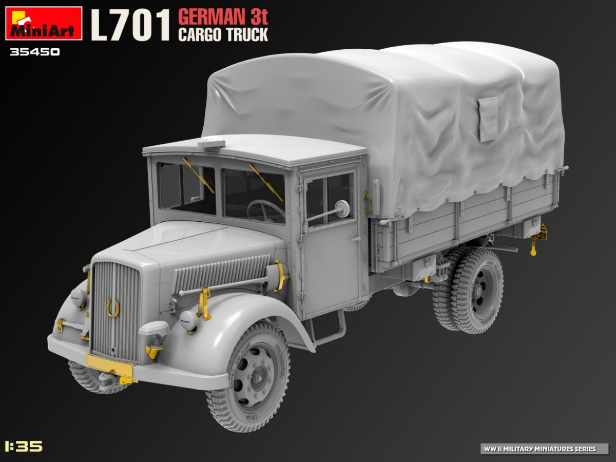 Miniart 35450 L701 GERMAN 3T CARGO TRUCK 1/35 – image 4