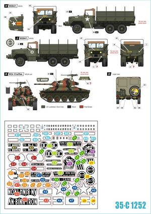 Star Decals 35-C1252 Vietnam # 2. ARVN V-100 1 1/35 – immagine 2