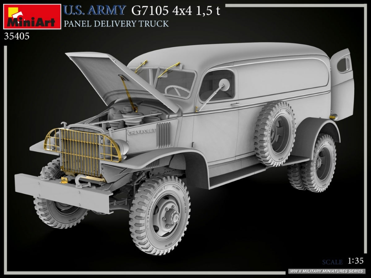 MiniArt 35405 U.S. ARMY G7105 4х4 1,5 t PANEL DELIVERY TRUCK 1/35 – immagine 18