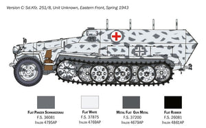 Italeri 7077 Sd.Kfz. 251/8 AMBULANCE 1/72 – zdjęcie 5