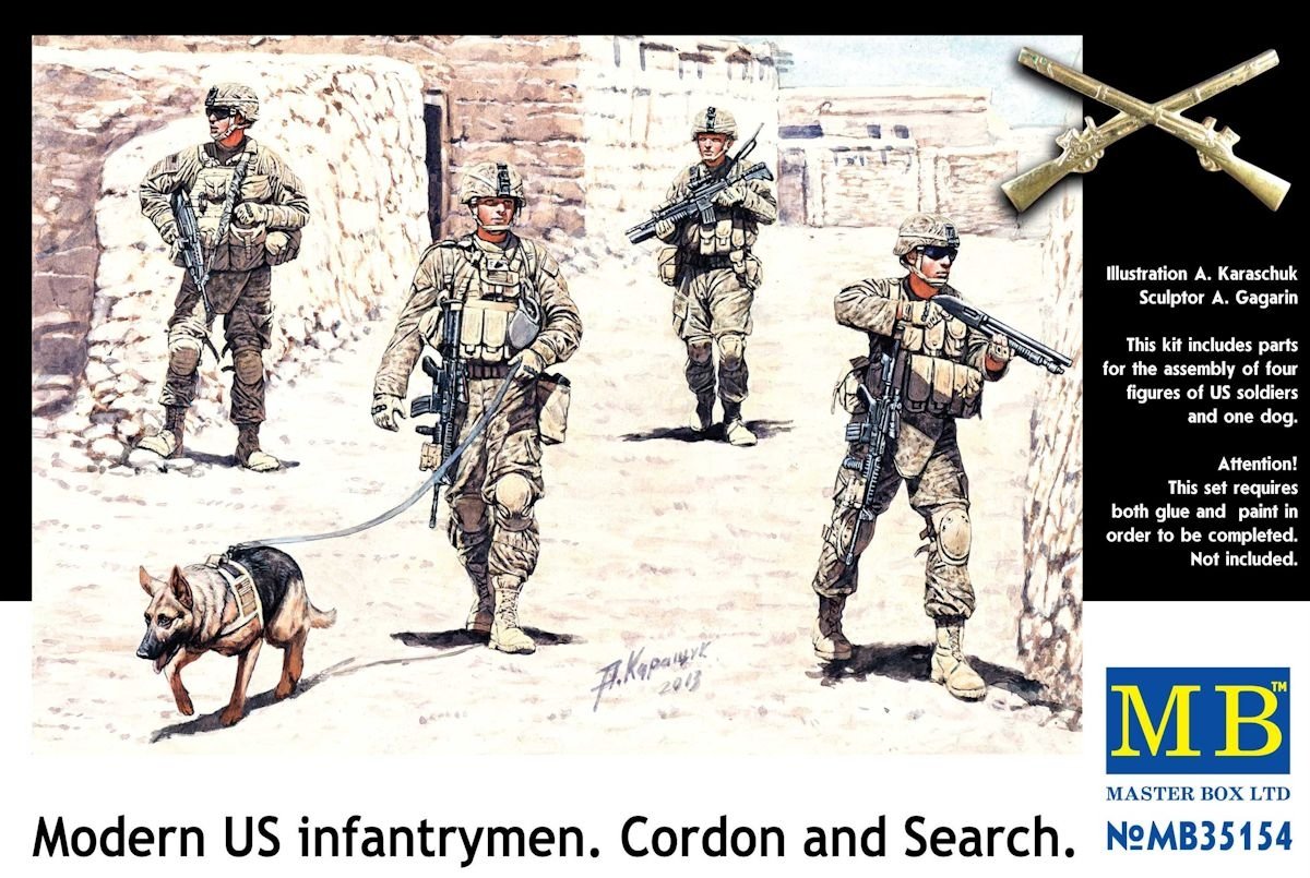 Master Box 35154 Modern US infantrymen Cordon and Search 1/35